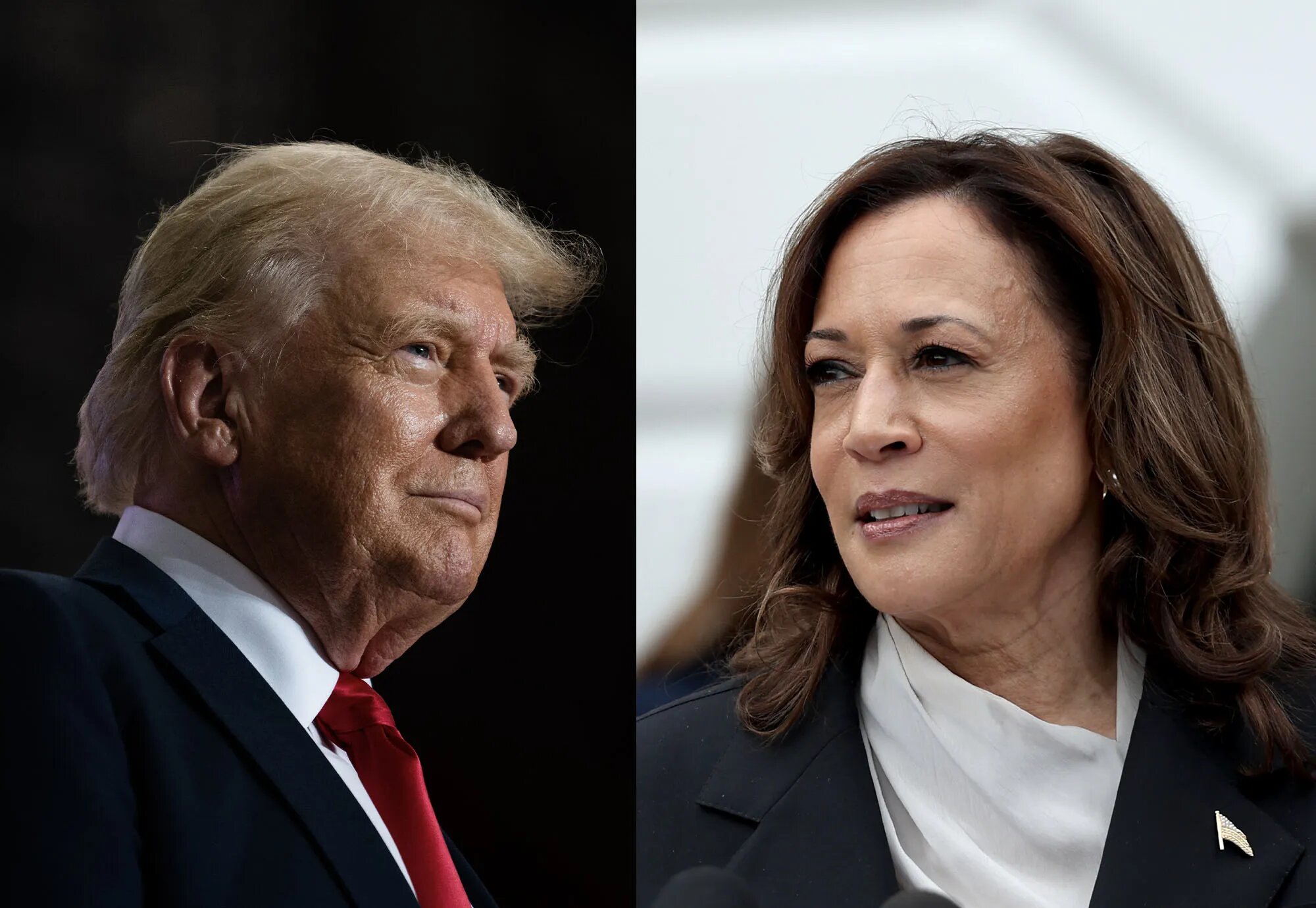 Republican candidate Donald Trump leads Democratic candidate Kamala Harris by an average of 0.4 percentage points in national polls as of Tuesday, according to the U.S. election information website Real Clear Politics.