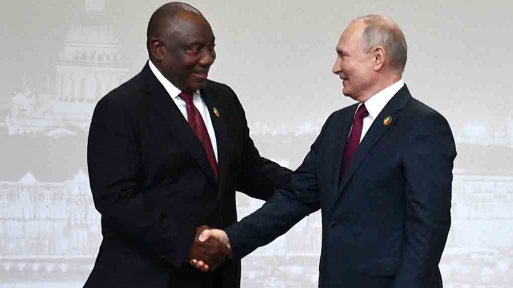 South African President Cyril Ramaphosa received a briefing on Monday from his Russian counterpart, Vladimir Putin, over a recent meeting with U.S. President Donald Trump.