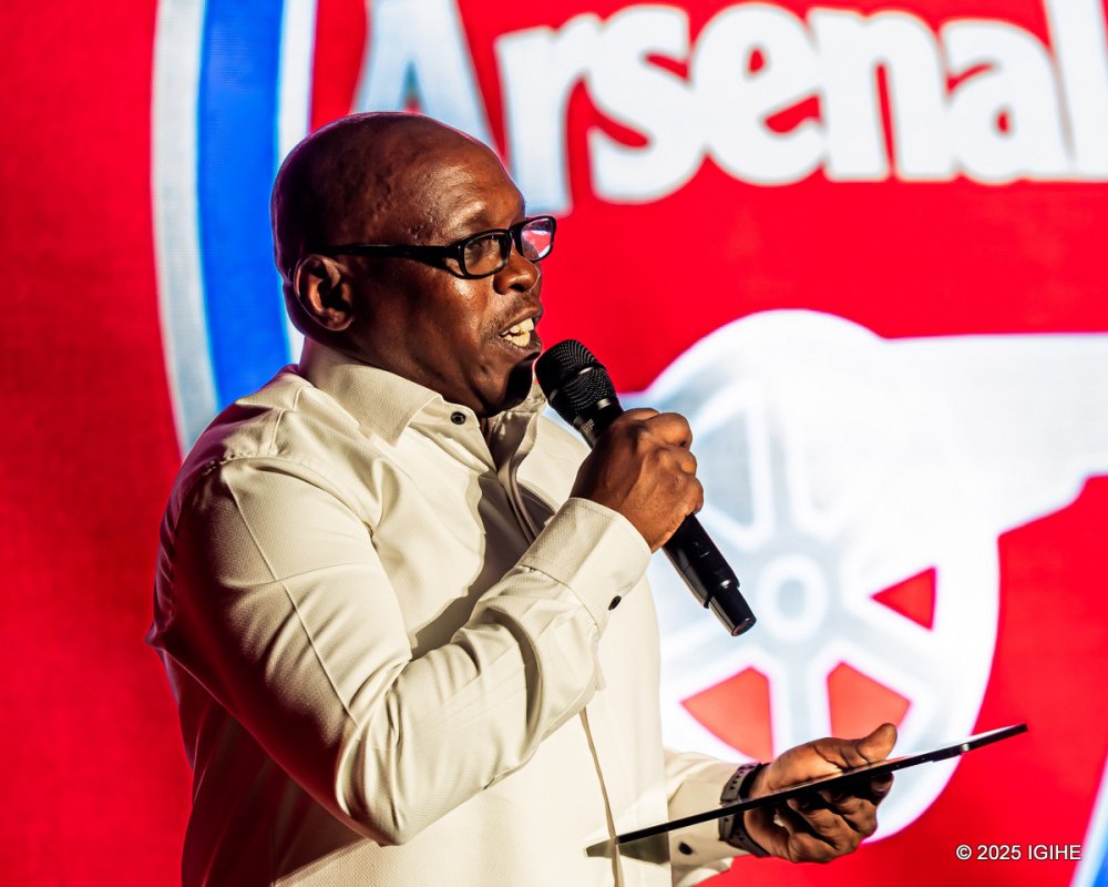 The event also drew prominent fan leaders like Bigango Valentin of the Rwanda Arsenal Fans Community (RAFC).