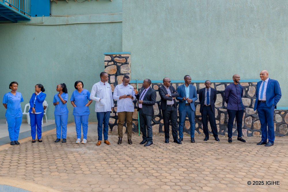 Some staff members of Legacy Clinics as they prepared to receive the delegation led by Jiří Kozák, Deputy Minister of Foreign Affairs of the Czech Republic.         
