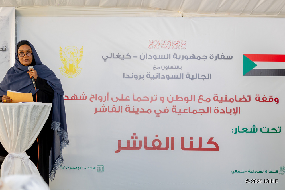 Wisal Abdel Hamid, representing Sudanese women in Rwanda, expressed deep sorrow over the deaths of women and children in the ongoing conflict.