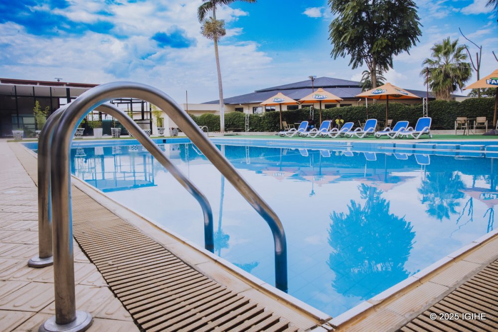 The gym also includes a six-foot swimming pool suitable for diving.
