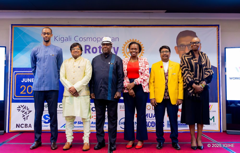 Representatives from the Rotary Club of Kigali Virunga.