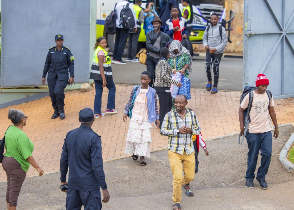 The UN staff and their families were fleeing the ongoing conflict in eastern DRC.