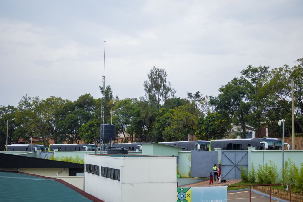 Upon arriving in Kigali, they were received at Kigali Pelé Stadium.