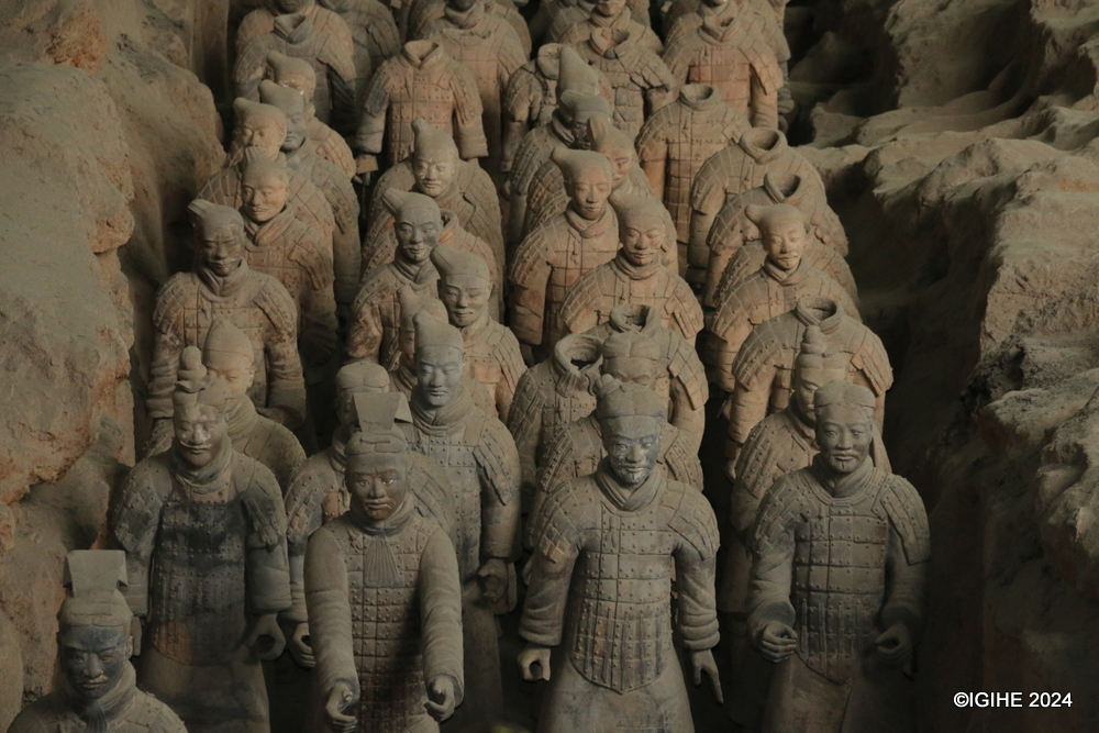 Representing the Qin Dynasty's military power, these thousands of life-size figures are impressive by their size, number, and detailed craftsmanship.