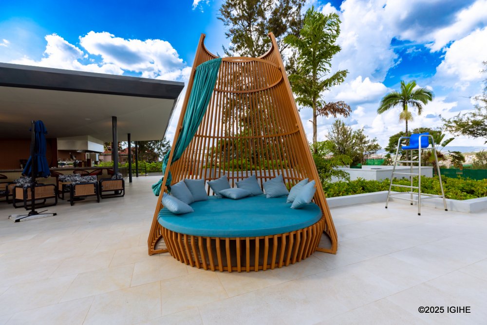 A view of the children’s play area at the hotel.