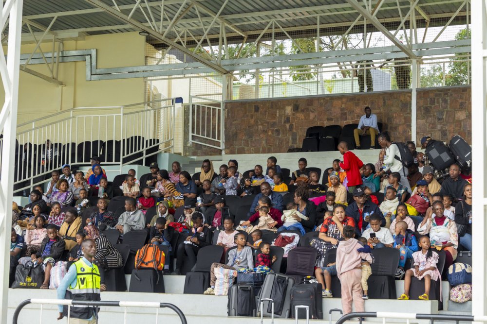 The UN personnel were received at Kigali Pele Stadium.