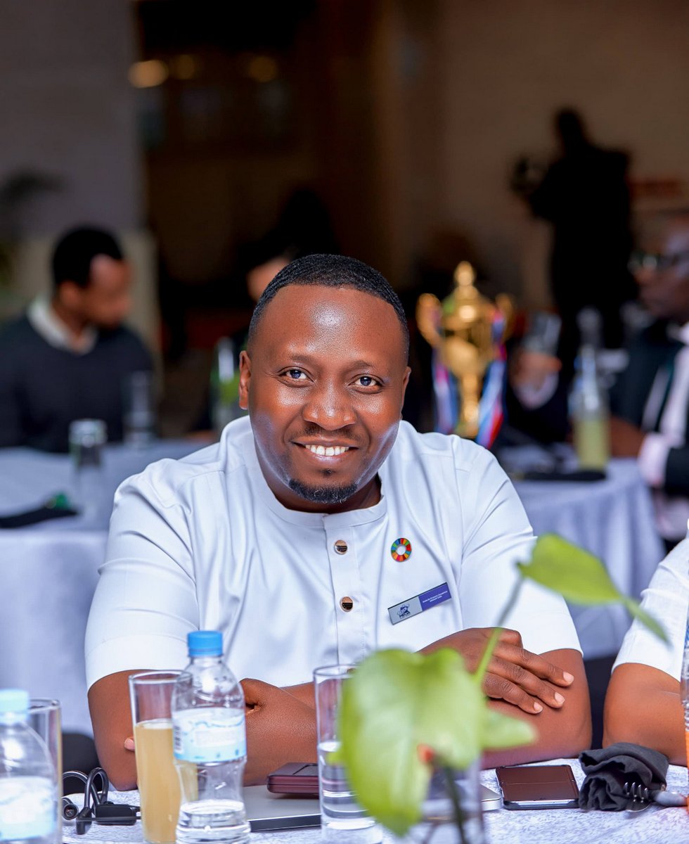 The CEO of Mega Global Market, Dr. Francis Habumugisha, at the Consumers' Choice Awards, organised by Karisimbi Events.