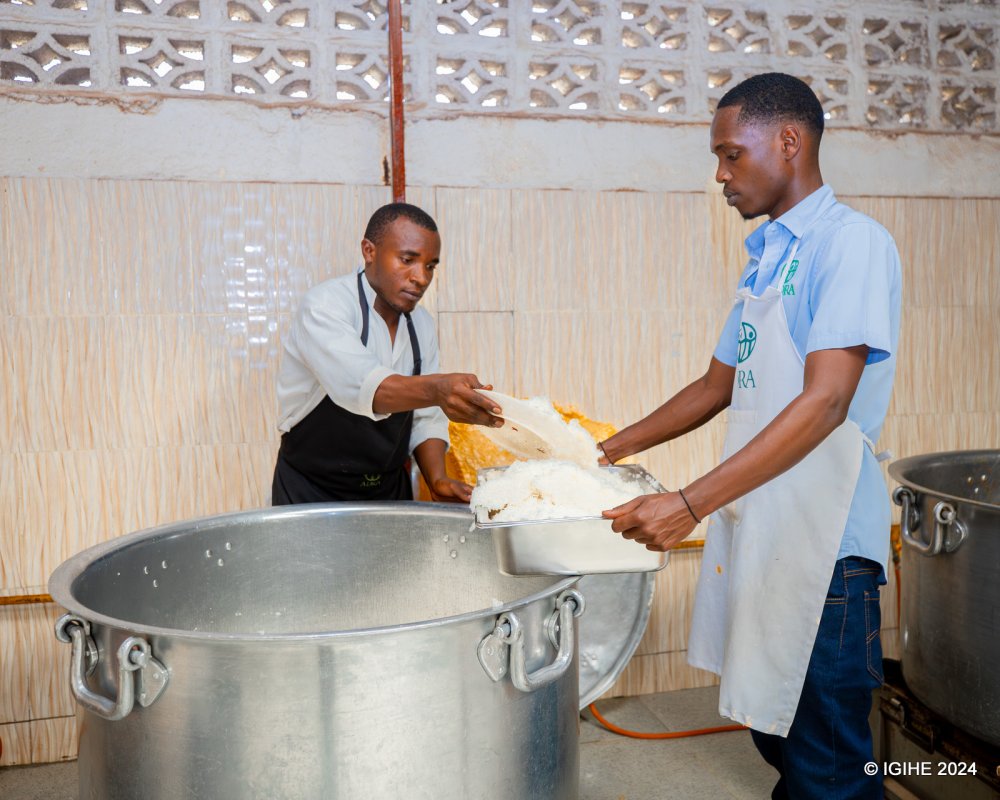 Their nutrition needs in this temporary camp in Gashora are taken care of.