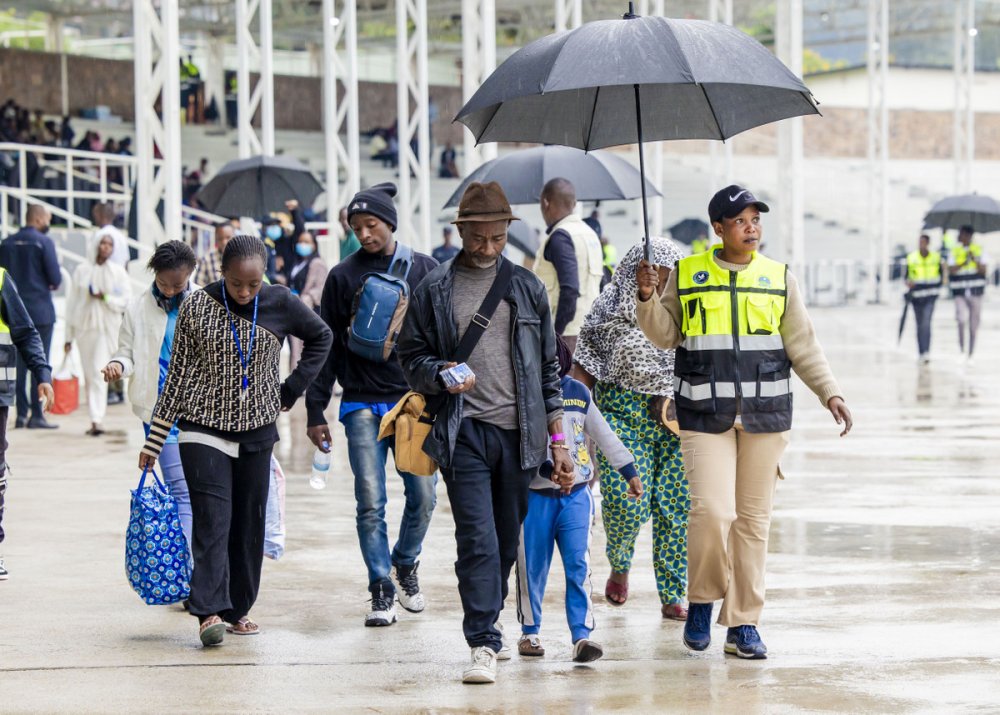 Arrangements were made to receive those arriving in Rwanda during the rain, ensuring they would remain sheltered.