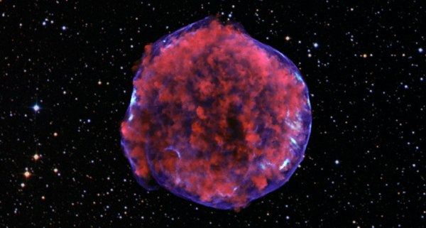 Astronomer Tycho Brahe’s observation of a supernova in 1572 (remnant shown here in a composite image) marks the beginning of the scientific revolution, a historian contends.