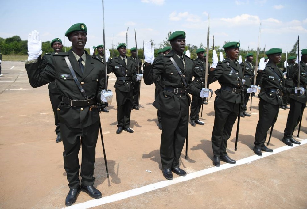180 officer cadets completed a one-year and half training at Rwanda Military Academy