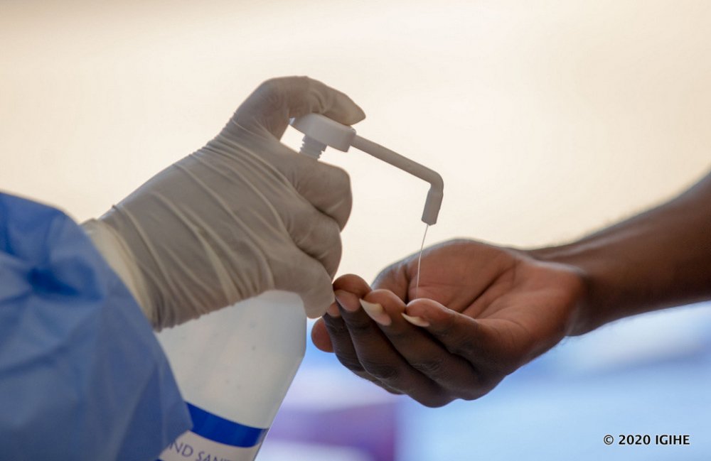 Rwandans continue to be encouraged to keep clean as part of the prevention of the pandemic