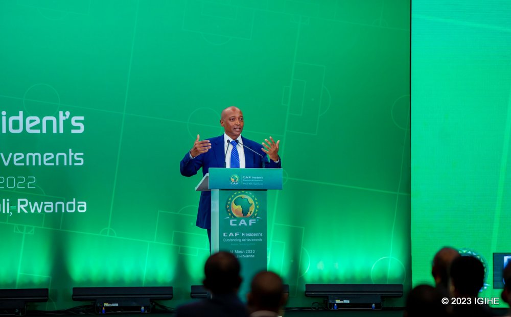 CAF President, Patrice Motsepe thanked Kagame for his outstanding contribution to the development of football.