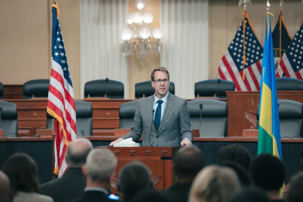 Troy Fitrell, representing the U.S. State Department, expressed his country’s commitment to supporting Rwanda’s pursuit of justice and warned against the dangers of genocide denial and hate speech.