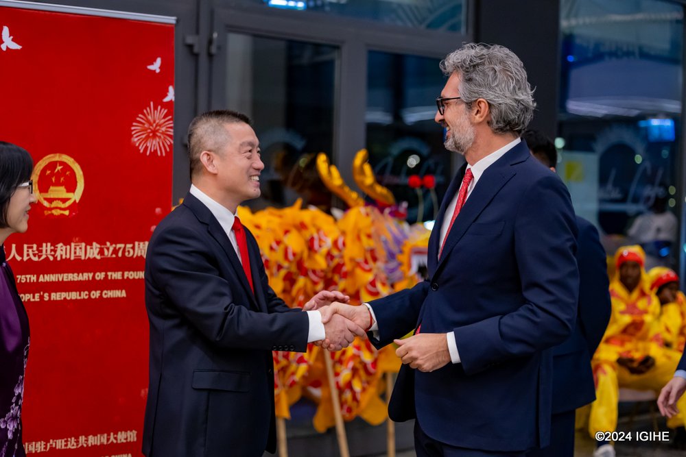 Amb. Wang Xuekun welcomed dignitaries and other participants of the event.