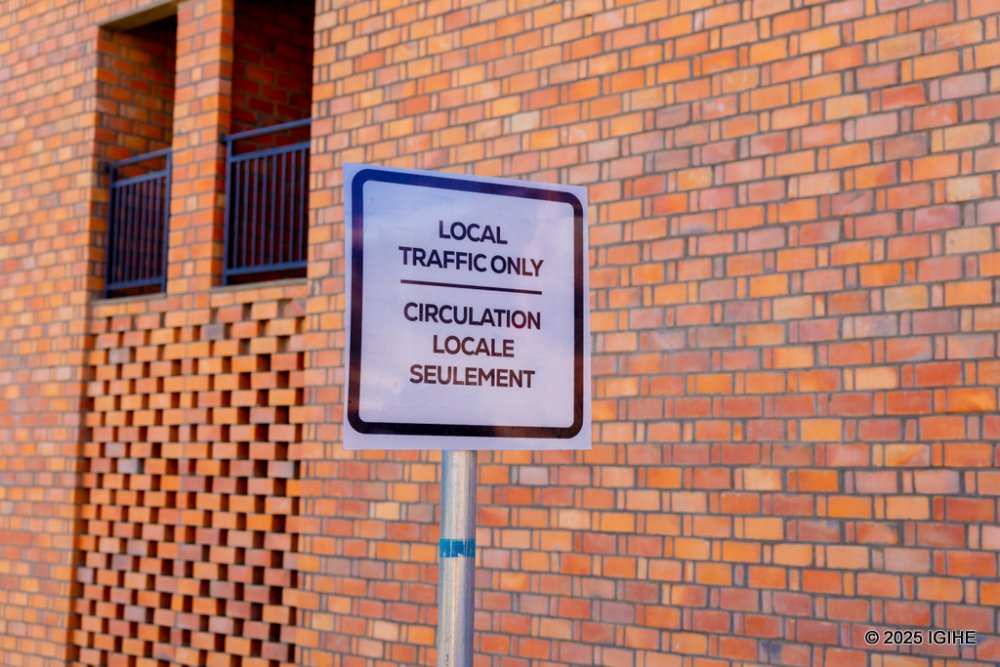 Signs have also been erected to ease movement in the model houses.