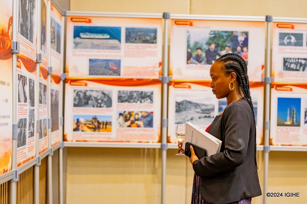 The event also featured an exhibition showcasing China's development journey and key moments reflecting bilateral ties with Rwanda.