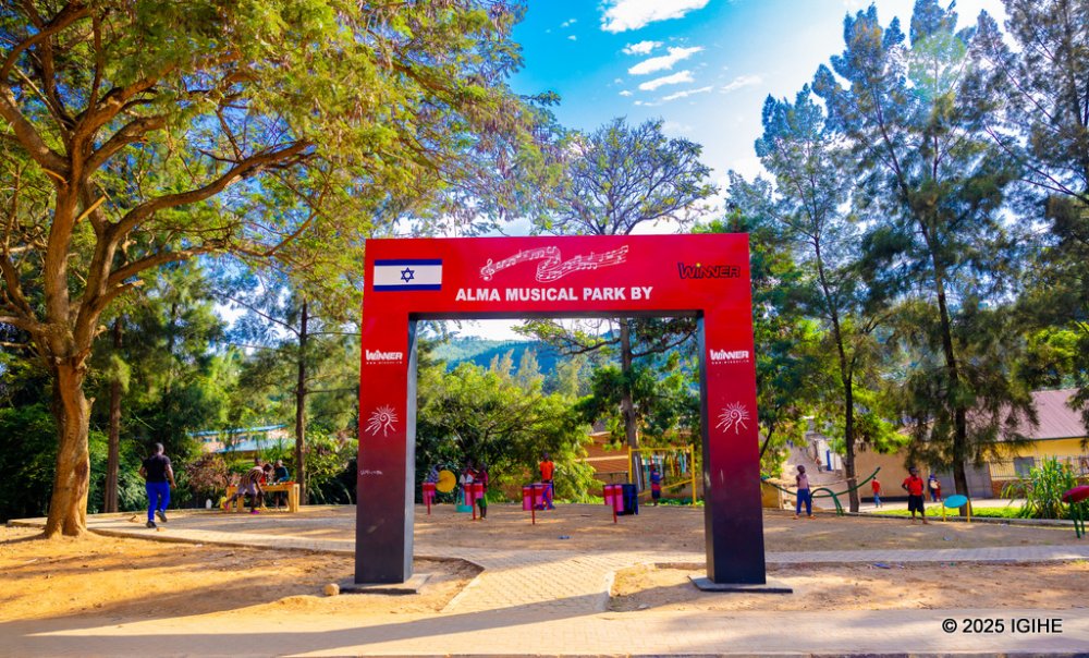 The Musical Park, constructed by an Israeli, is designed to stimulate children's cognitive development;