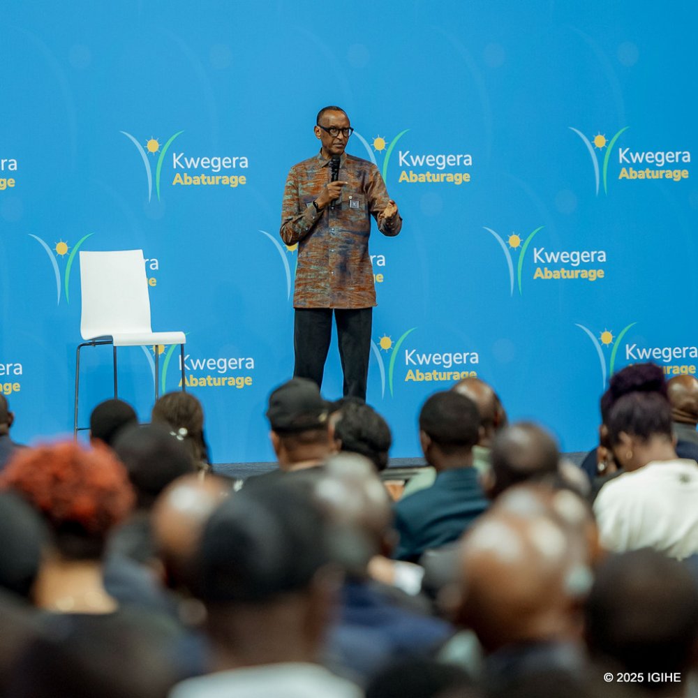 President Paul Kagame was speaking at BK Arena in Kigali on Sunday during his citizen outreach program.