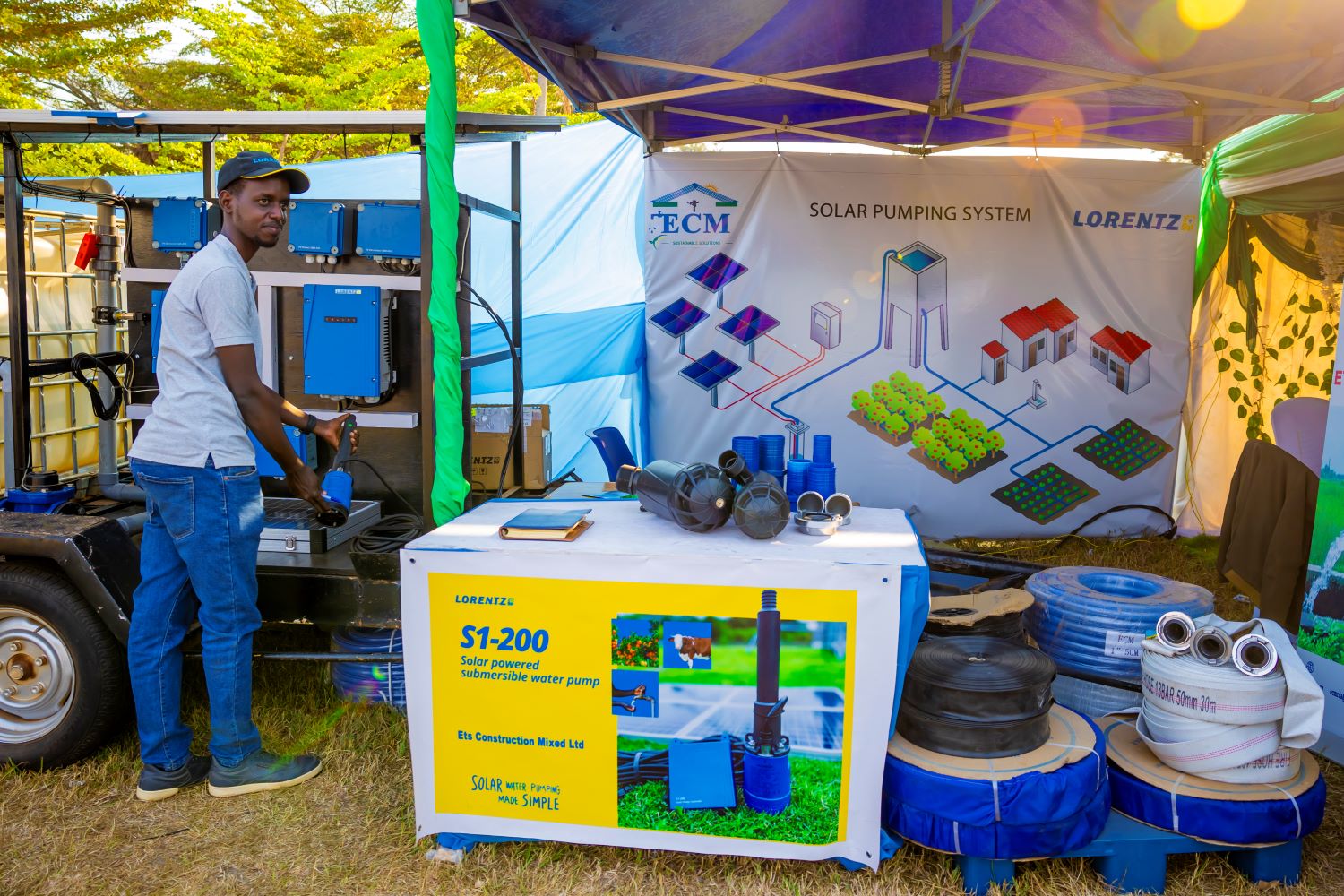 Paul Intwari is an engineer working with ETS Construction Company in Kigali.