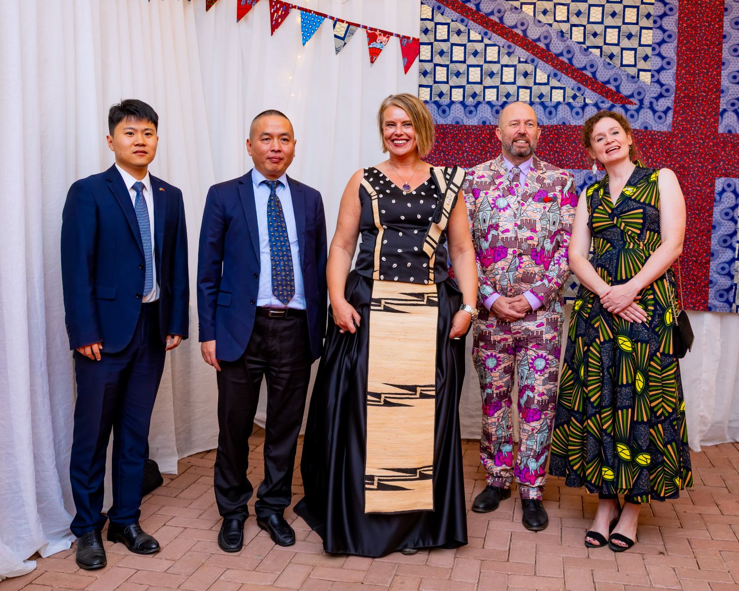 British High Commissioner Alison Thorpe with guests from the diplomatic corps.