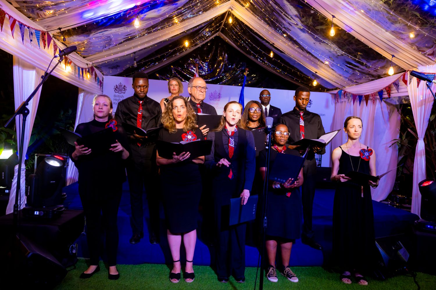 Turikumwe Choir performed at the party.