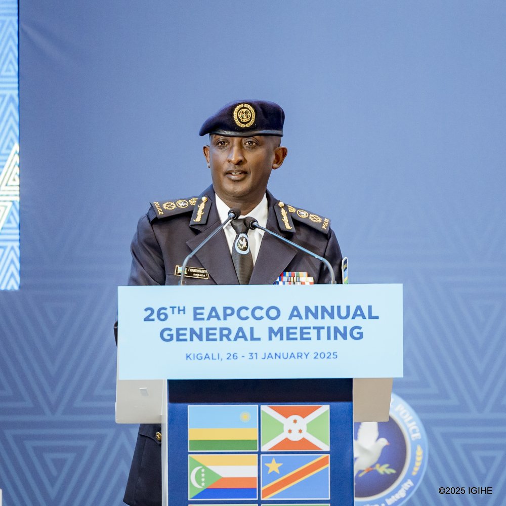 Rwanda’s police chief, Namuhoranye, affirmed that the responsibilities entrusted to him for leading EAPCCO over the next year would be carried out diligently for the benefit of the member states.