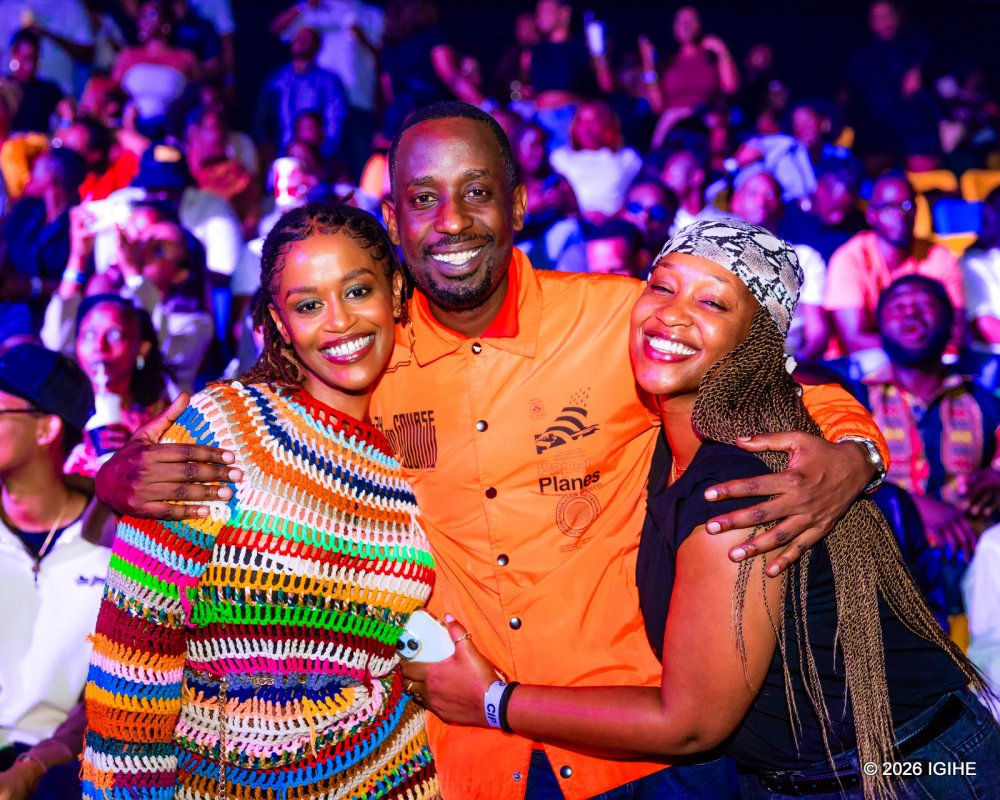 Malaika Uwamahoro (left) joined the crowd enjoying the concert.