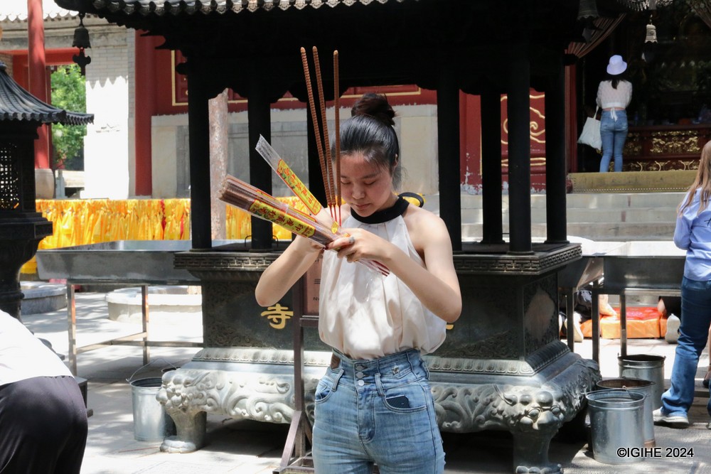 The temple serves as a sacred place for Chinese people.