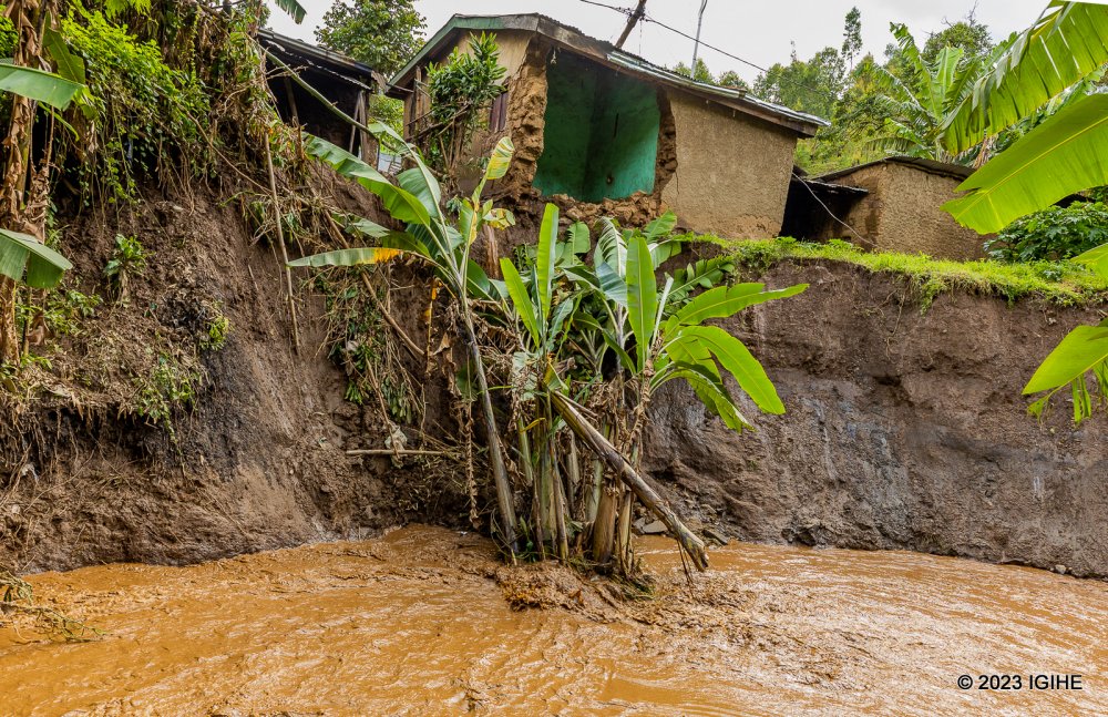 One of houses destroyed by floods and and landslides early last week. 