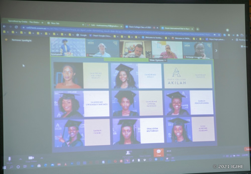 The virtual graduation ceremony took place on Friday 18th June 2021 in adherence to the COVID-19 preventive measures.