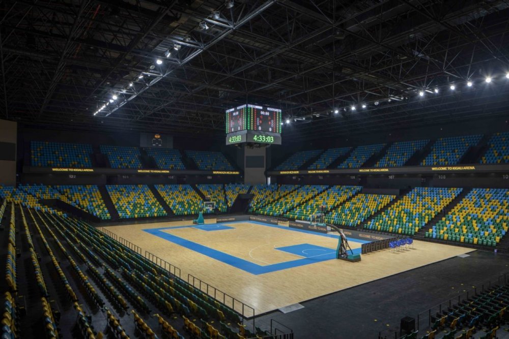 Kigali Arena, a 10,000-seater multipurpose arena in the heart of the Rwandan capital city.