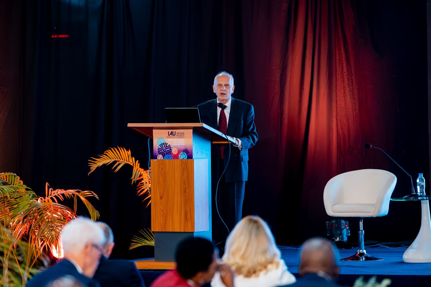 Global tertiary education expert Dr Jamil Salmi delivered the keynote address, “Trust and Distrust in an Age of Turmoil,” warning that higher education institutions worldwide face a crisis of confidence.