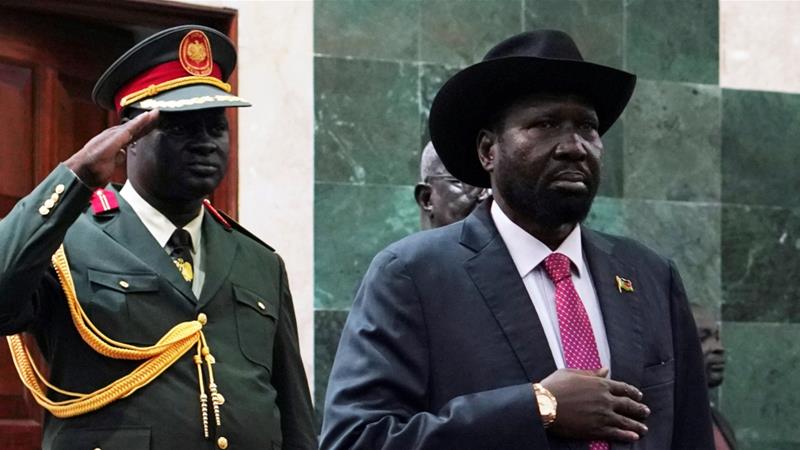South Sudan President Salva Kiir has banned anyone from singing the national anthem unless he is present.
