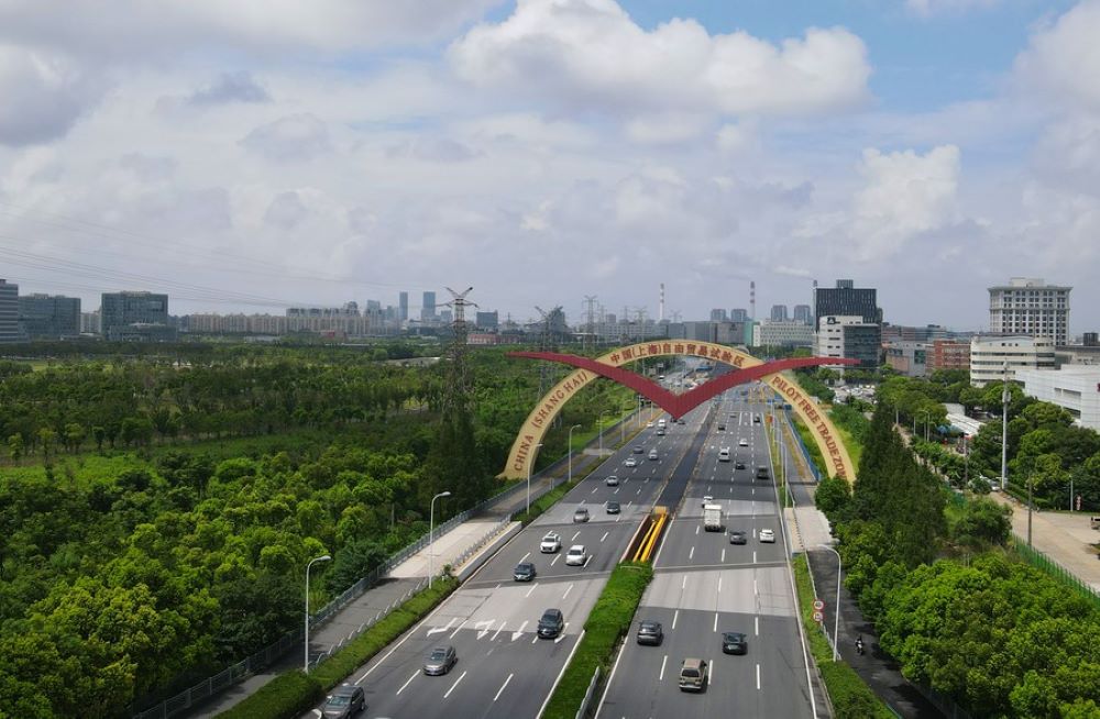 The Shanghai FTZ has been expanded to include Lingang, an area reclaimed from the sea. Photo: Xinhua