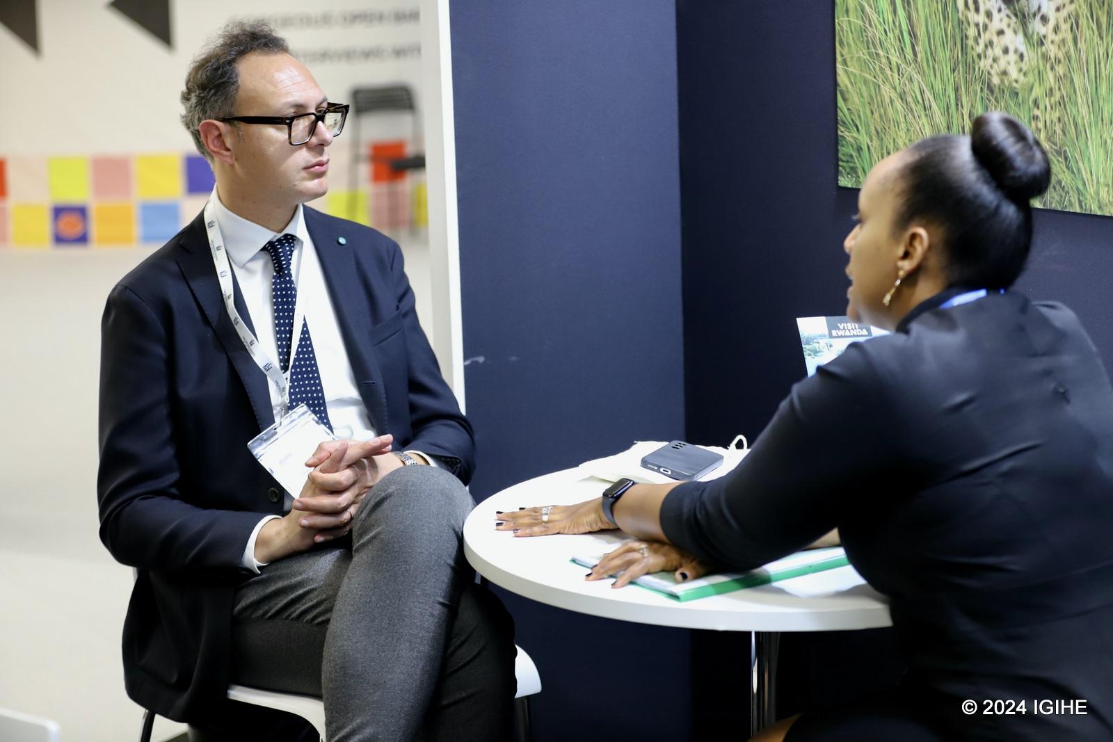 Visitors were eager to learn about Rwanda's tourism offerings.