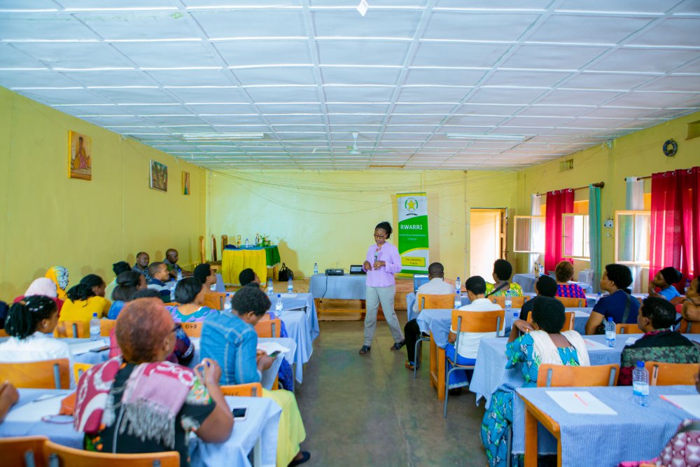 Vendors are being sensitized on proper handling of agricultural produce. 