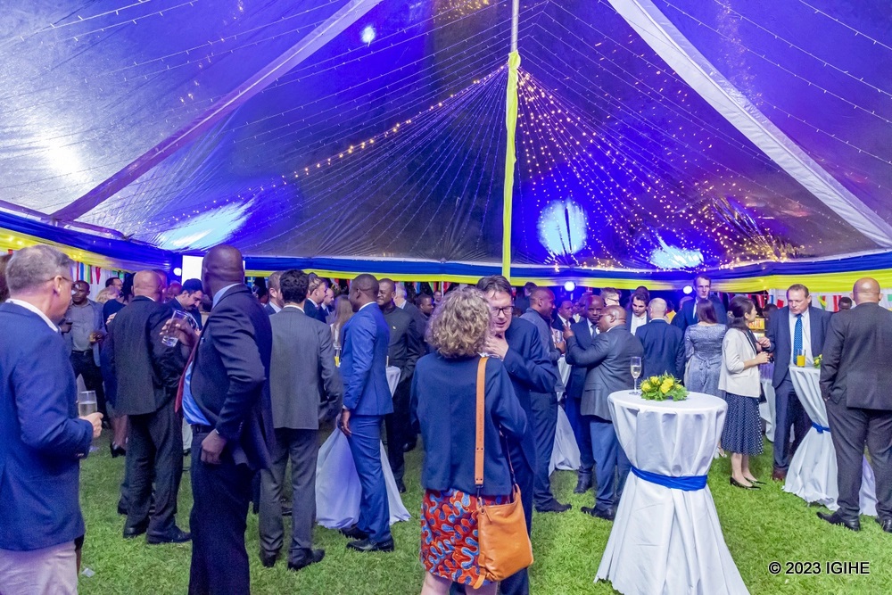 The event took place at the residence of Belgian Ambassador to Rwanda. 
