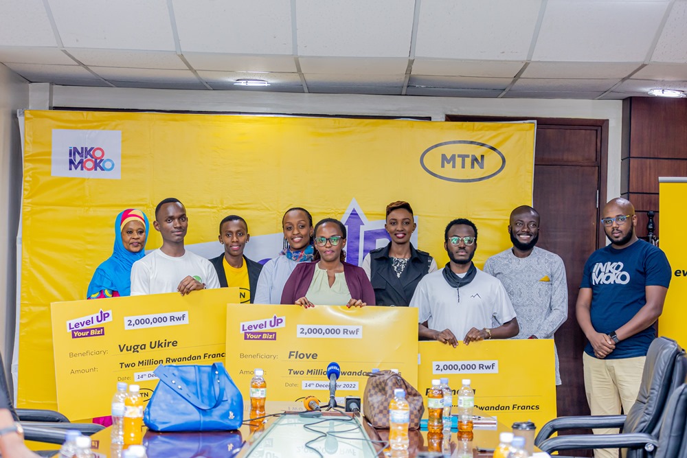 MTN Rwanda in partnership with Inkomoko has awarded winners of the Season 2 Level Up your Biz.