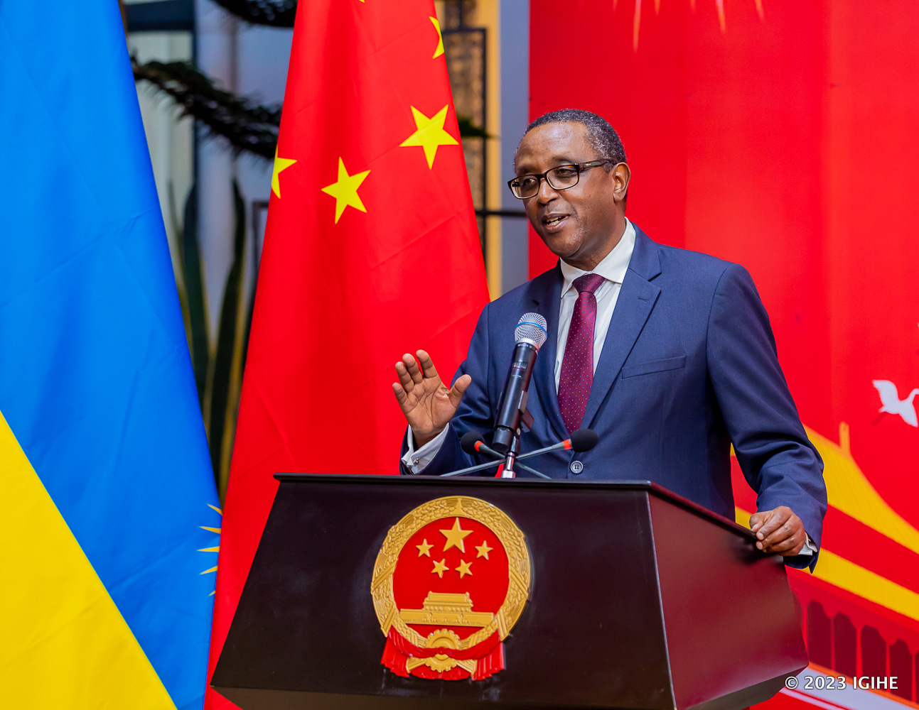 Dr. Biruta has commended the state of relations between Rwanda and China. 
