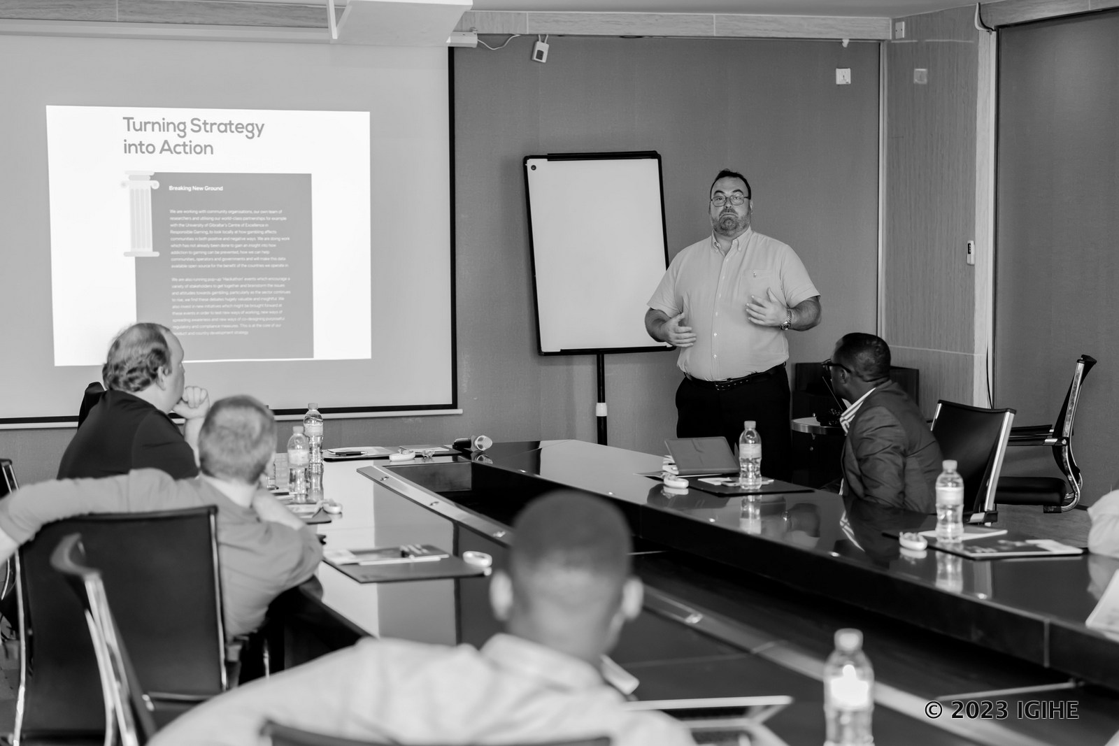 Discussions revolved around activities of Crucial Compliance in Rwanda and what can be done to bring customized solutions suited to the local context. 