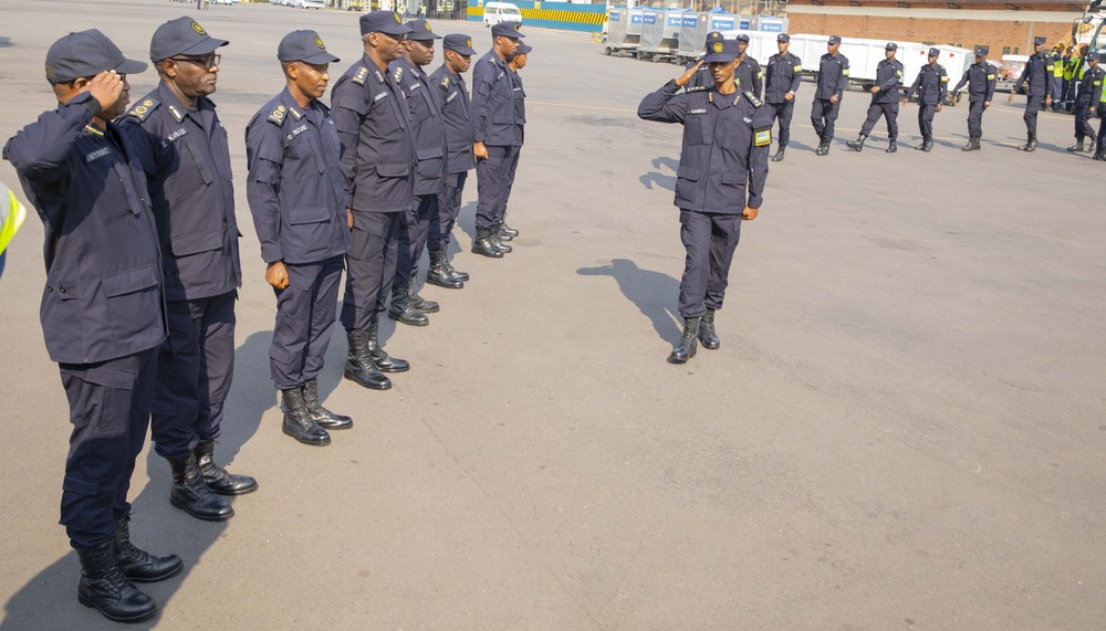 Rwanda National Police rotated its Protection Support Unit contingent serving under the United Nations Multidimensional Integrated Stabilization Mission in the Central African Republic (MINUSCA).