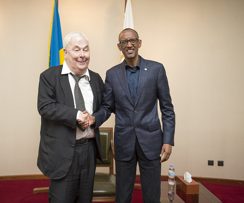 President Paul Kagame has received Peter Krämer, the leader of Marine Service Group from German, and co-founder of Schools for Africa initiative
