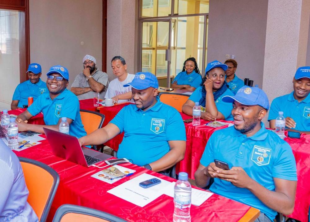 Members of Rotary Club attending a two-day retreat in Nyamata, Bugesera District.