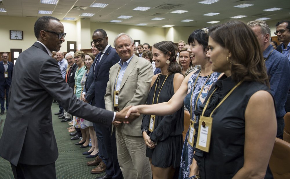 Kagame met 80 members of the Young Presidents’ Organisation from 17 countries.