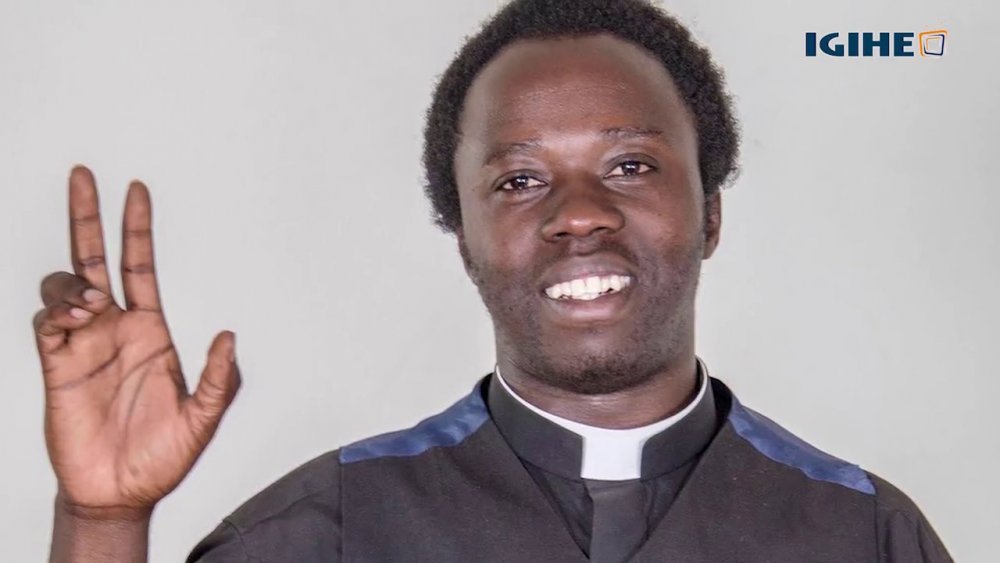 Father Jean François Uwimana was ordinated priest five years ago.