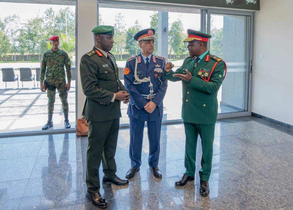 The Commandants of Military Command and Staff Colleges from Rwanda, Libya, and Tanzania, convened at the Rwanda Defence Force Command and Staff College (RDFCSC)-Nyakinama on Wednesday, February 26, 2025.
