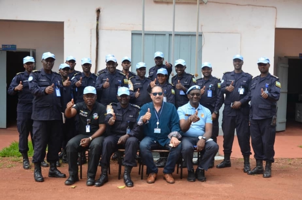 The Deputy Police Commissioner for the UN Multidimensional Stabilization Mission in Central African Republic (MINUSCA), Brig. Gen. Ossama El Moghazy, on September 8, visited the Rwanda Protection Support Unit (RWAPSU I-IV)